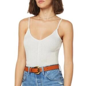 Favorite Daughter Essentials Ribbed Cashmere Blend Tank Size Small